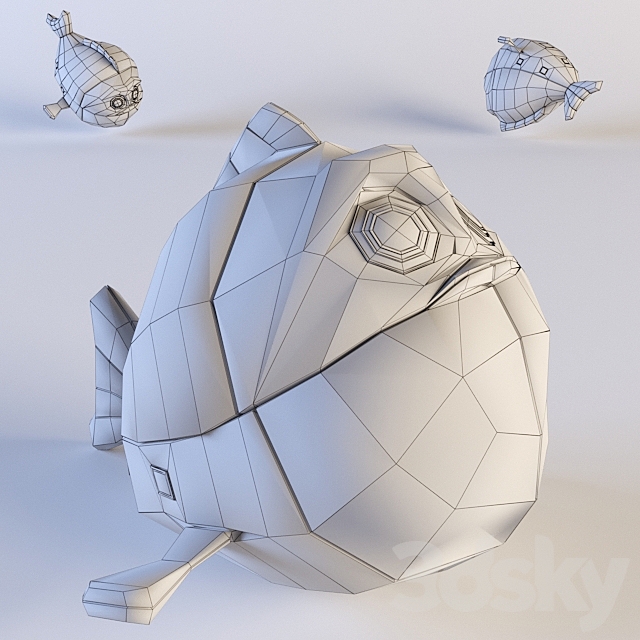 Fish toy 3DS Max Model - thumbnail 3