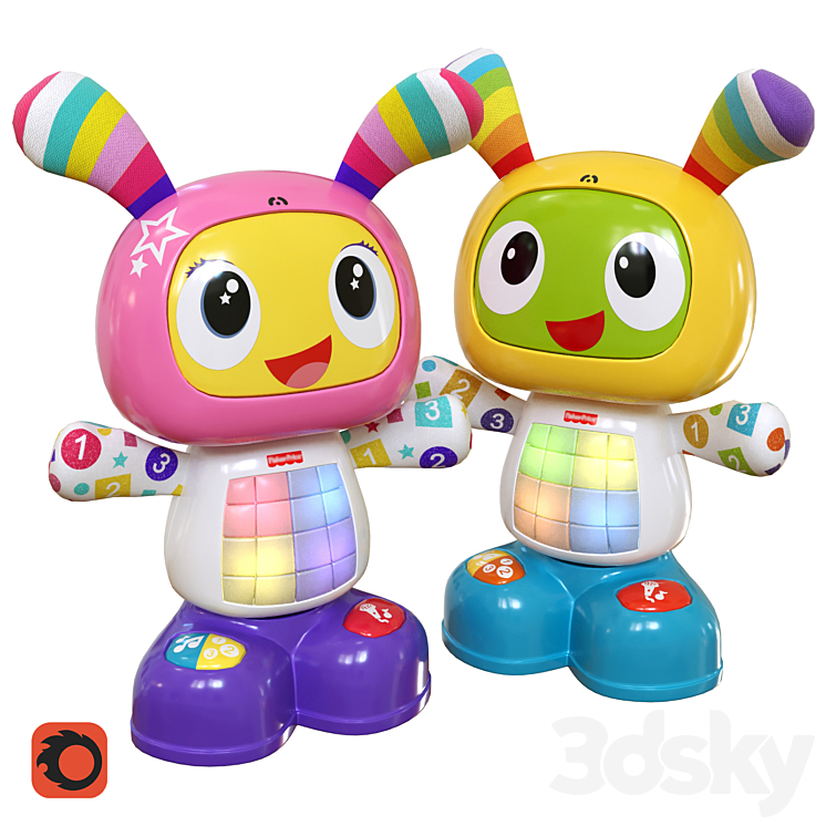 Fisher-Price Bibo & Bibel 3DS Max - thumbnail 1