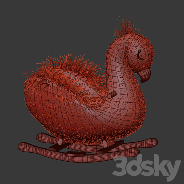 Flamingo rocker 3DS Max Model - thumbnail 2