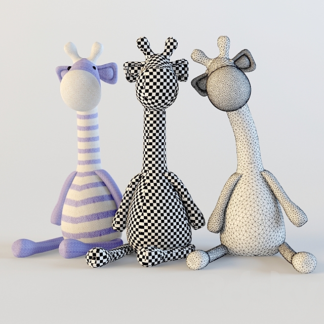 Giraffes textile 3DSMax File - thumbnail 3