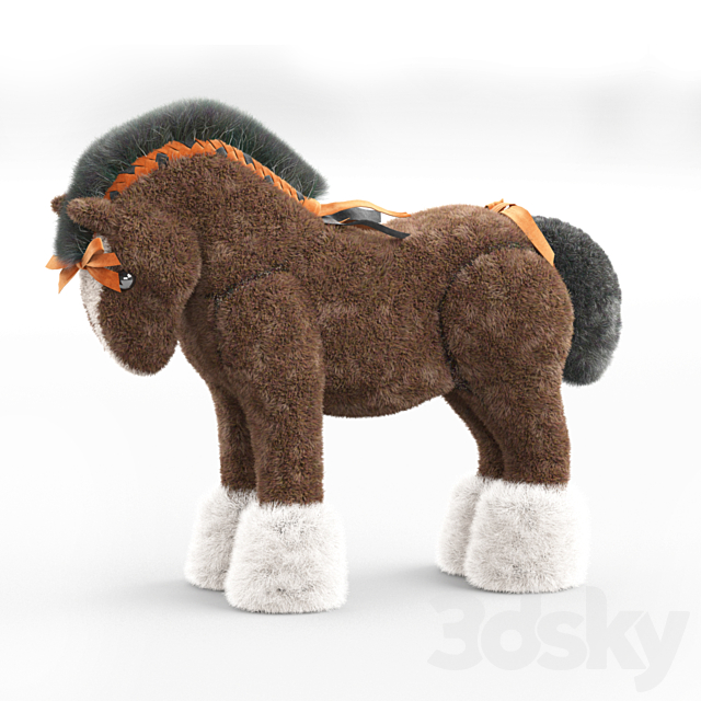 Hermes Hermy horse doll 3DSMax File - thumbnail 1