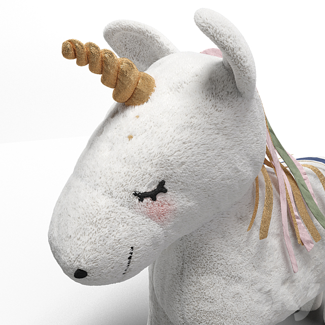 H&M Unicorn Toy 3DS Max Model - thumbnail 2