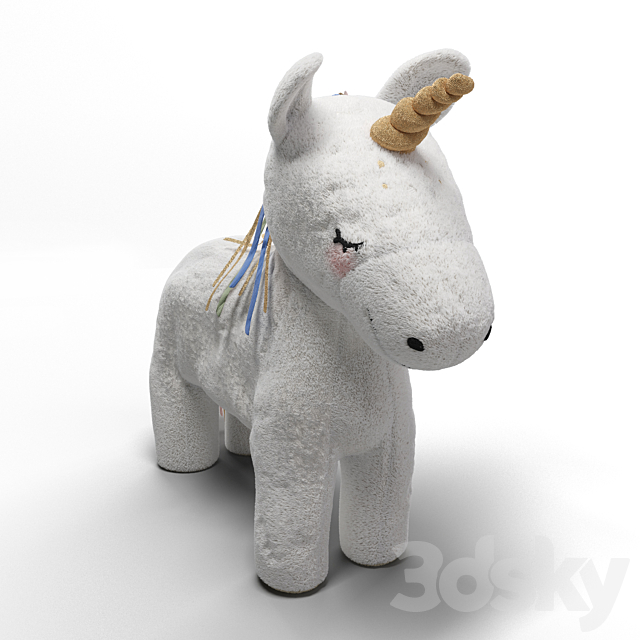 H&M Unicorn Toy 3DS Max Model - thumbnail 3