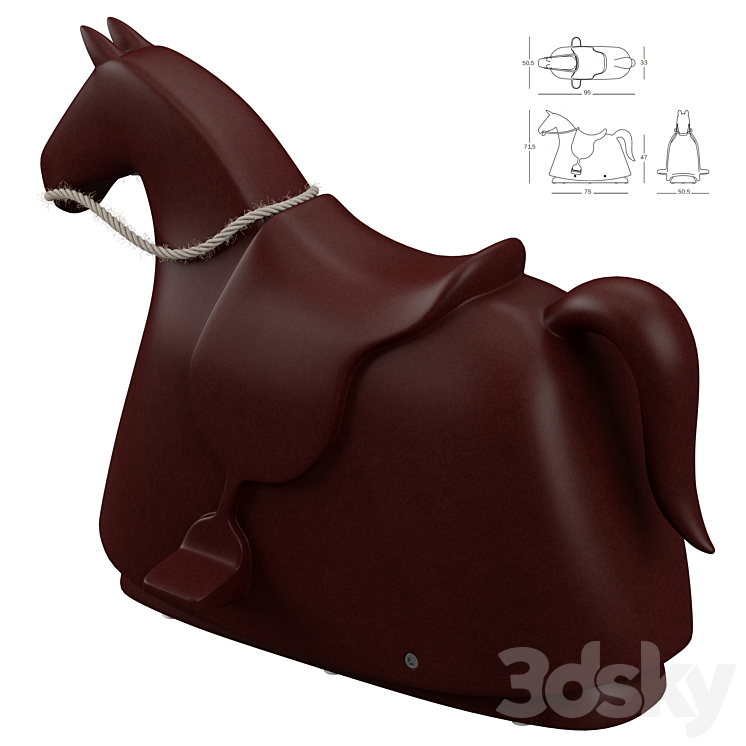 Horse_Rocky Rocking Magis Me Too 3DS Max - thumbnail 2