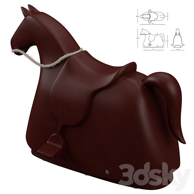 Horse_Rocky Rocking Magis Me Too 3DSMax File - thumbnail 2