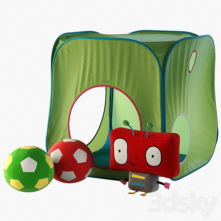 Ikea toys set 3DS Max - thumbnail 1