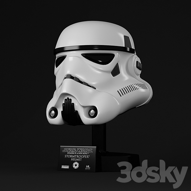 Imperial Stormtrooper helmet 3DSMax File - thumbnail 1