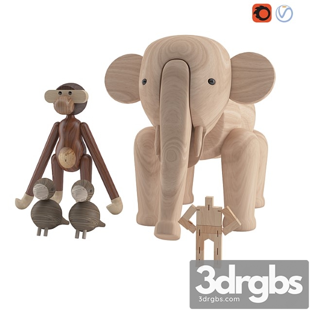 Kaj Bojesen Woodtoys 3dsmax Download - thumbnail 1