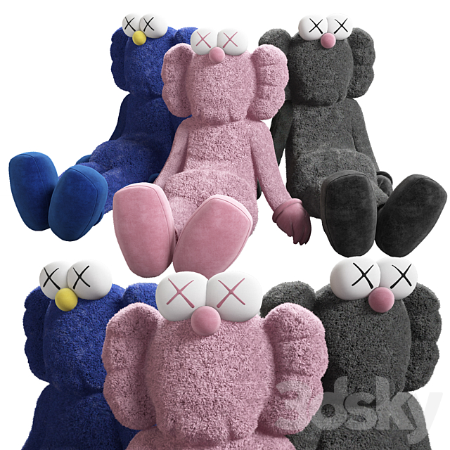 Kaws Bff Doll 3DSMax File - thumbnail 1