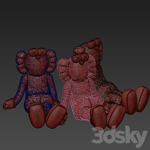 Kaws Bff Doll 3DSMax File - thumbnail 3