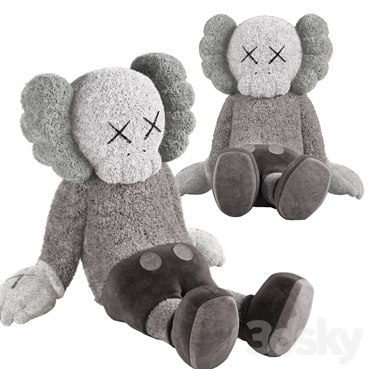 kaws doll 3DS Max - thumbnail 1