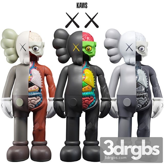 KAWS Flayed Companion 3dsmax Download - thumbnail 1