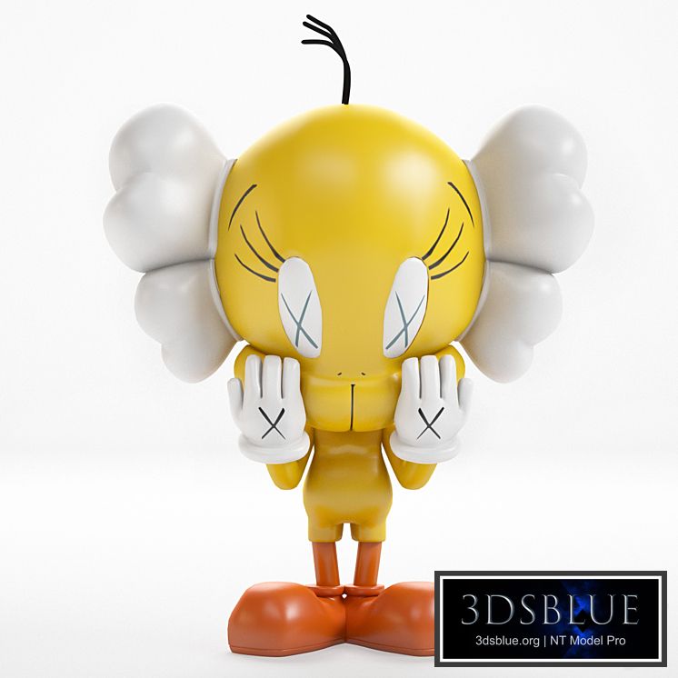 KAWS Tweety 3DS Max - thumbnail 3