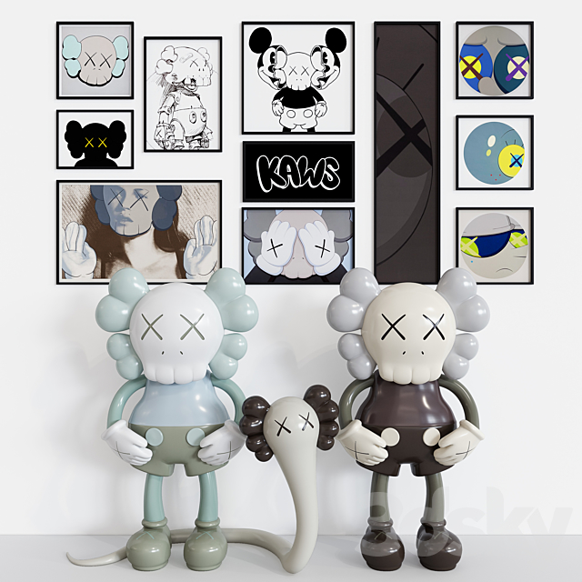 KAWS_COMPANION_SET 3DSMax File - thumbnail 1