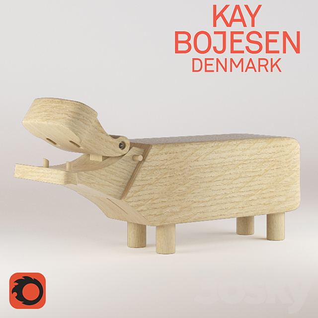 KAY BOJESEN Hippo 3DSMax File - thumbnail 1