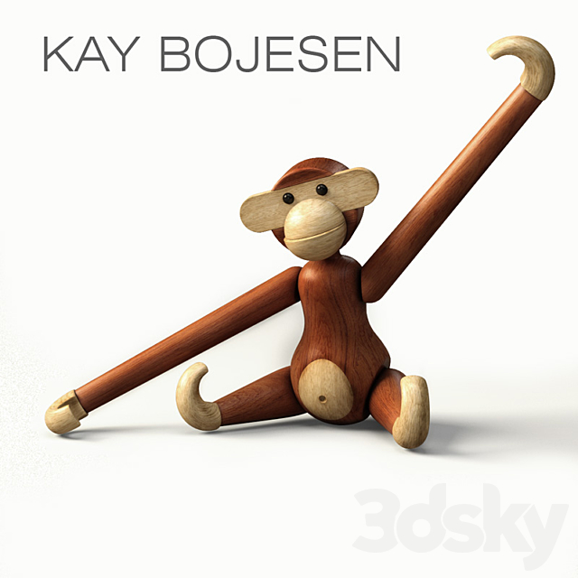 Kay Bojesen Monkeys 3ds Max - thumbnail 1