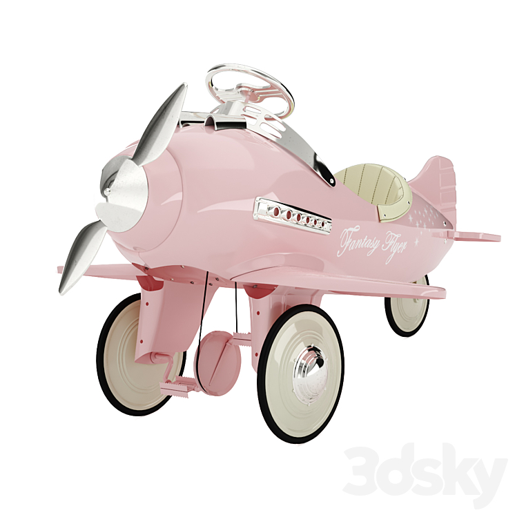 Kids pedal plane 3DS Max - thumbnail 1