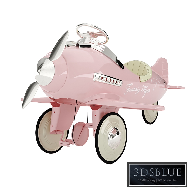 Kids pedal plane 3DS Max - thumbnail 3