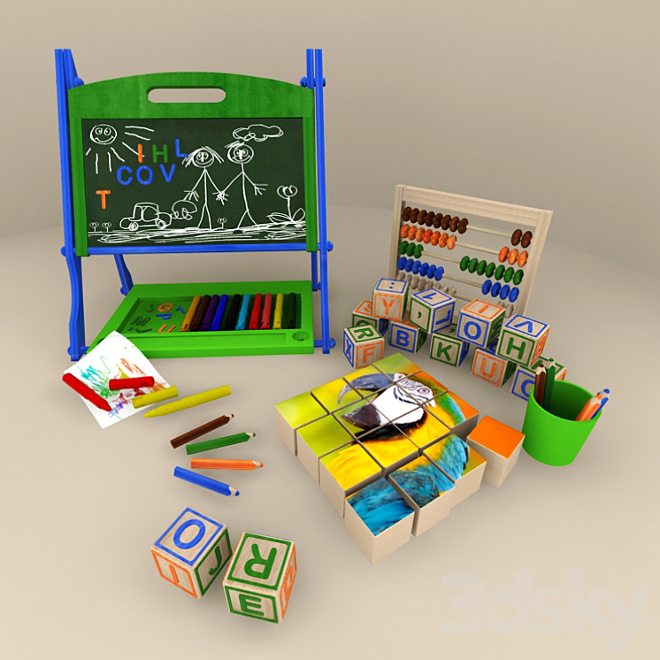 kids set 3DS Max - thumbnail 1