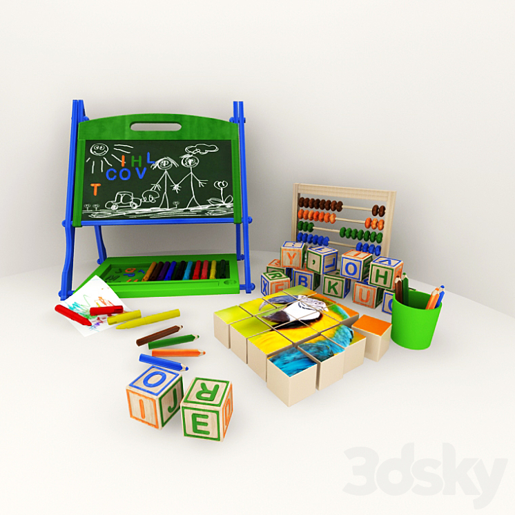 kids set 3DS Max - thumbnail 2