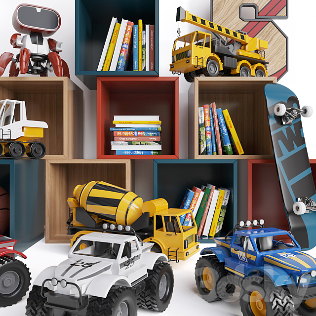 Kids toys 3DS Max Model - thumbnail 2