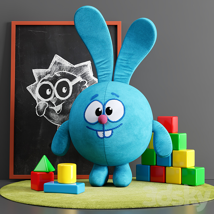 Kids toys set 3DS Max - thumbnail 1