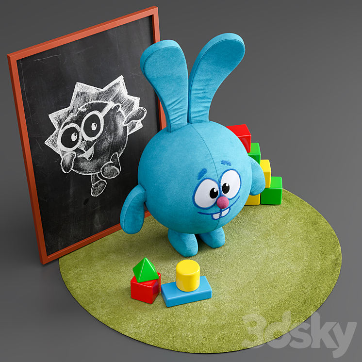 Kids toys set 3DS Max - thumbnail 2