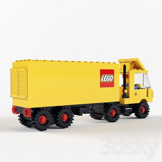 Lego 6692 Tractor Trailer 3DS Max Model - thumbnail 2