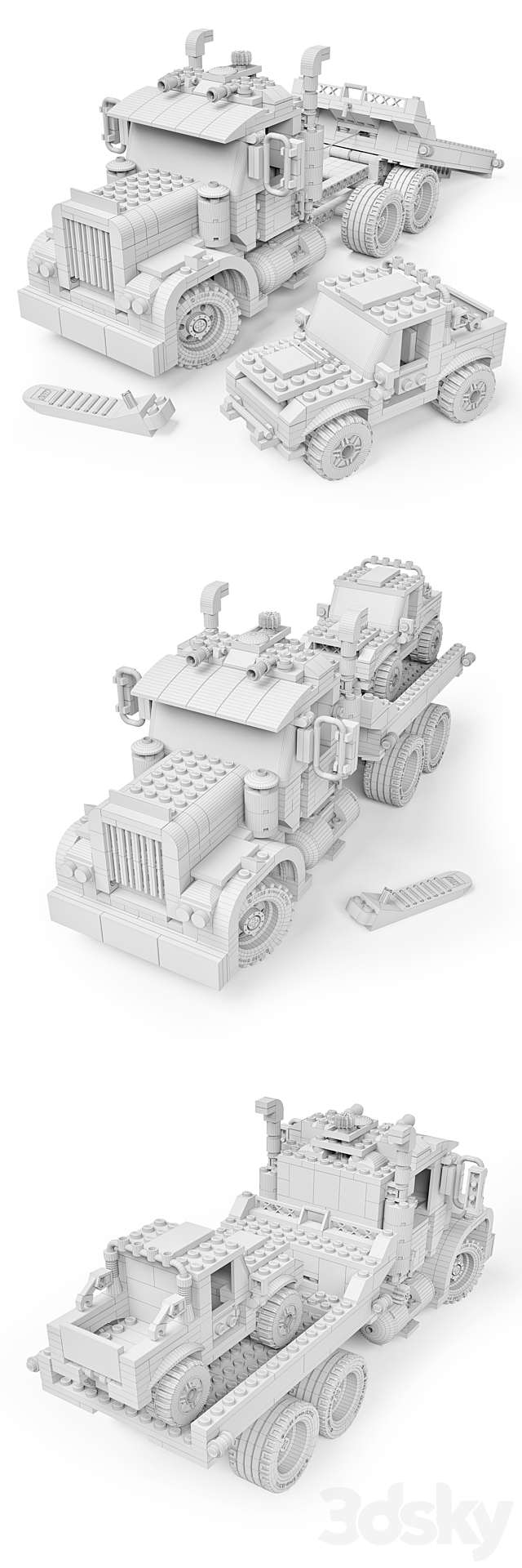 LEGO Creator ?7347 Part 1 3DSMax File - thumbnail 3