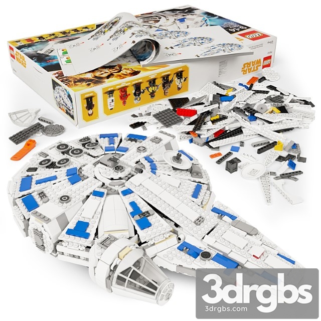 Lego Millennium Falcon 75212 3dsmax Download - thumbnail 1