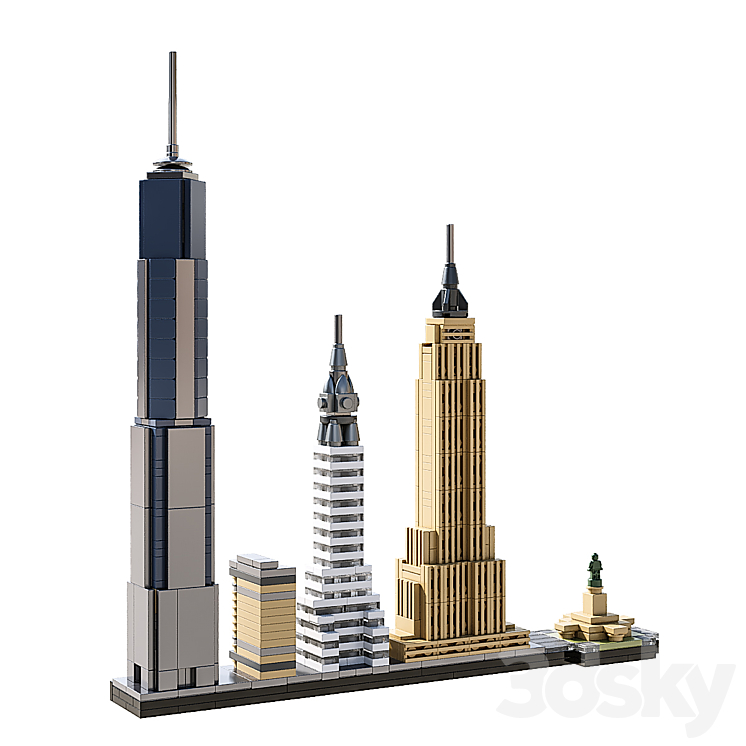 LEGO New York City # 21028 3DS Max - thumbnail 2