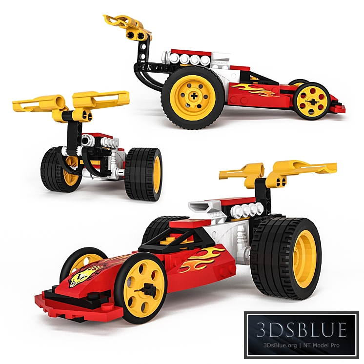 Lego Racers Action Wheelie 3DS Max - thumbnail 3