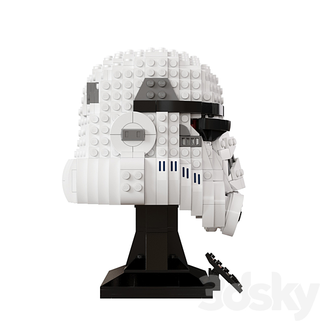 Lego Star Wars Helmet Storm Trooper 3DSMax File - thumbnail 3