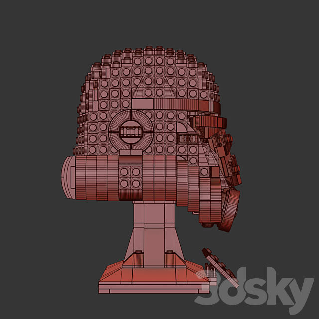 Lego Star Wars Helmet Storm Trooper 3DSMax File - thumbnail 7