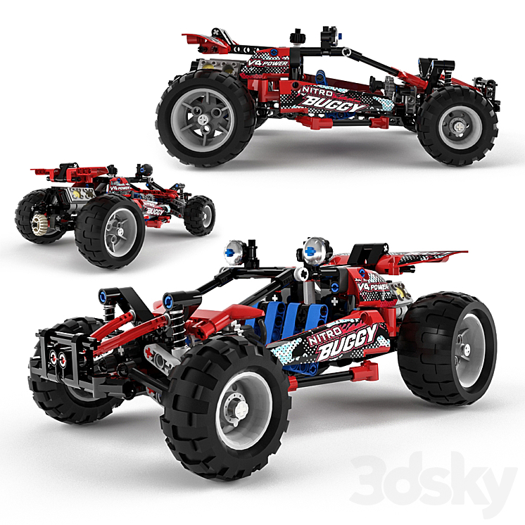 Lego Technic Buggy 3DS Max - thumbnail 1