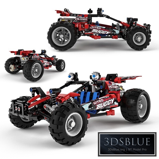 Lego Technic Buggy 3DS Max - thumbnail 3