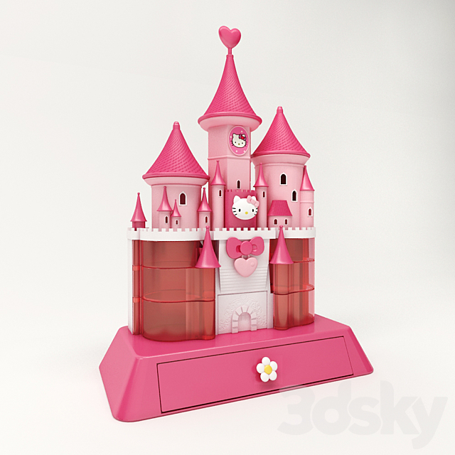 Lock-box Hello Kitty 3ds Max - thumbnail 2