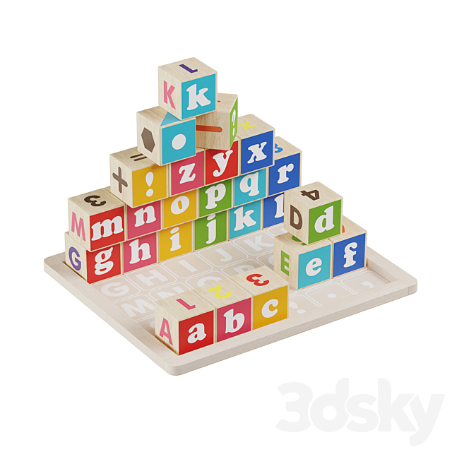 Lucy&Leo Wooden Toy Set 3DS Max Model - thumbnail 4