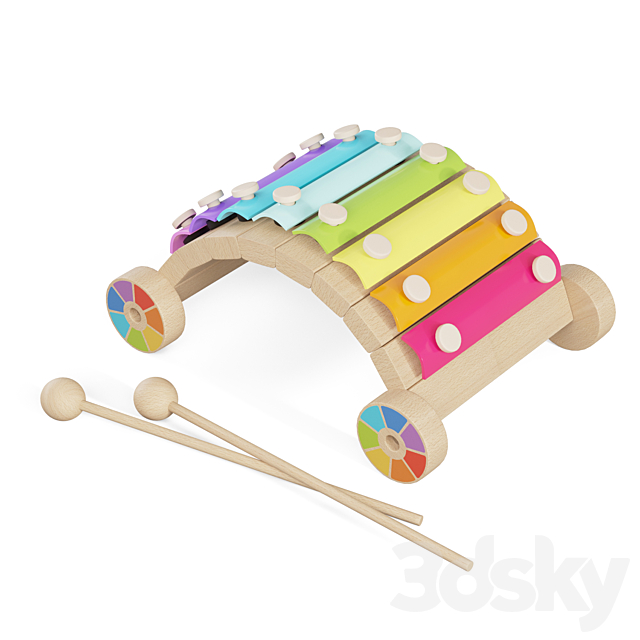 Lucy&Leo Wooden Toy Set 3DS Max Model - thumbnail 5