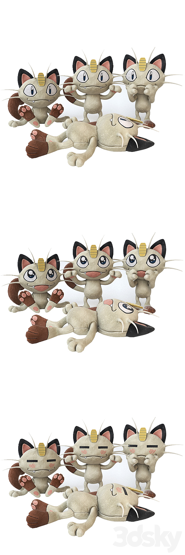 Meowth 3DSMax File - thumbnail 2