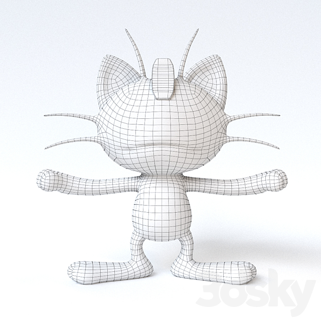 Meowth 3DSMax File - thumbnail 3