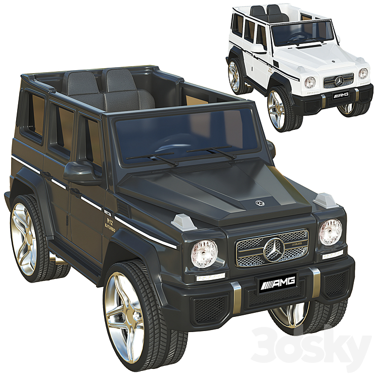 Mercedes Toy 3DS Max Model - thumbnail 3