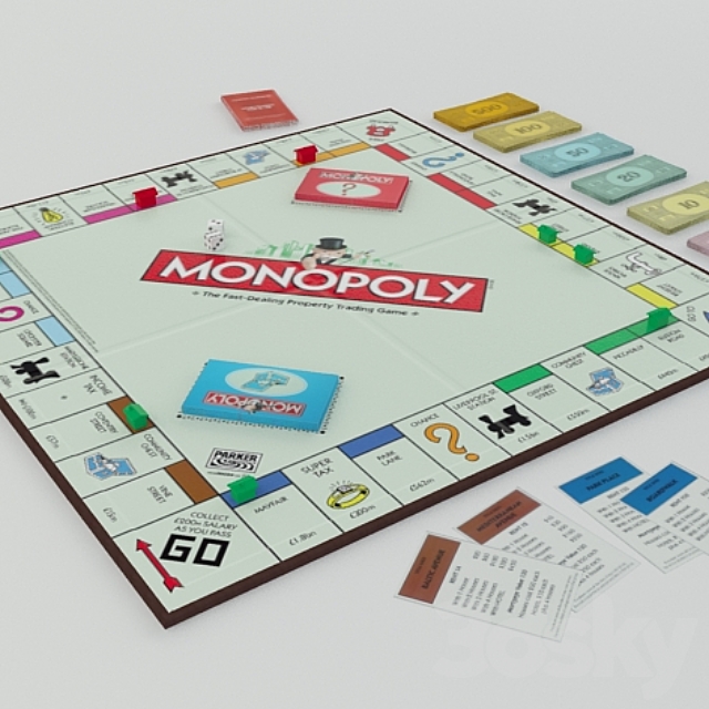 monopoly 3DSMax File - thumbnail 1