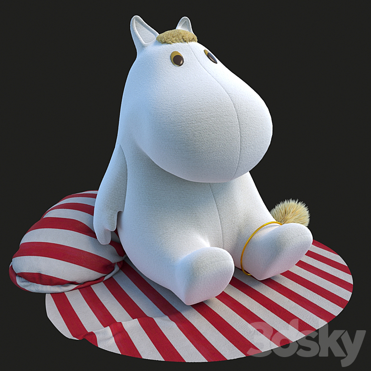 Moomin troll girl 3DS Max - thumbnail 1