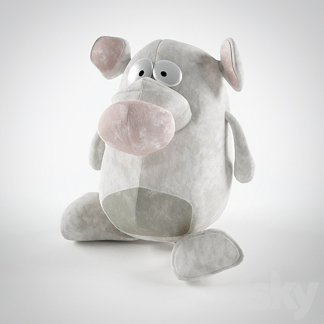 Mouse soft toy 3DS Max Model - thumbnail 1