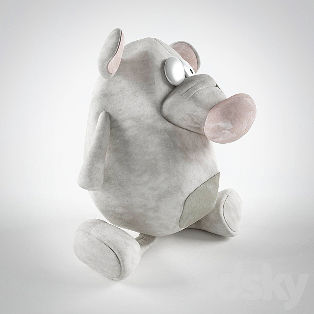 Mouse soft toy 3DS Max Model - thumbnail 3