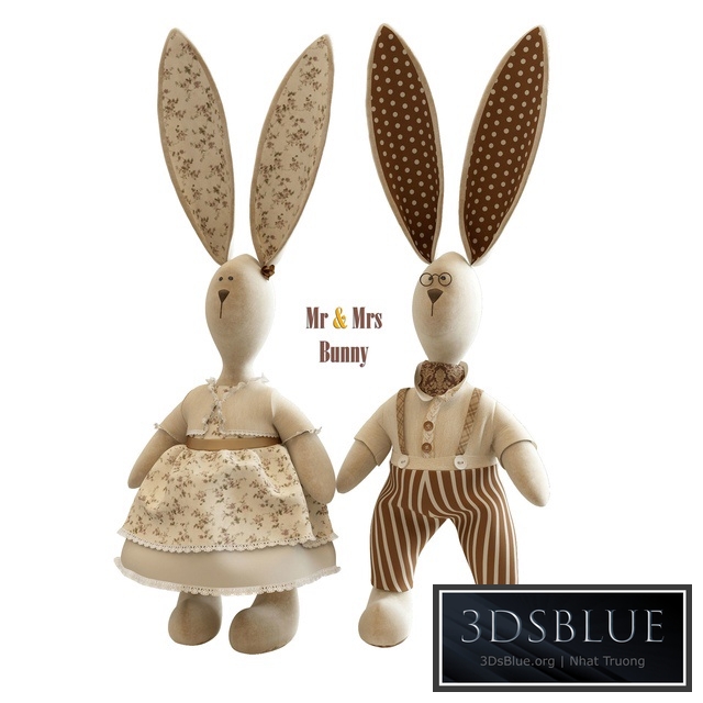 Mrs & Ms Bunny 3DS Max - thumbnail 3