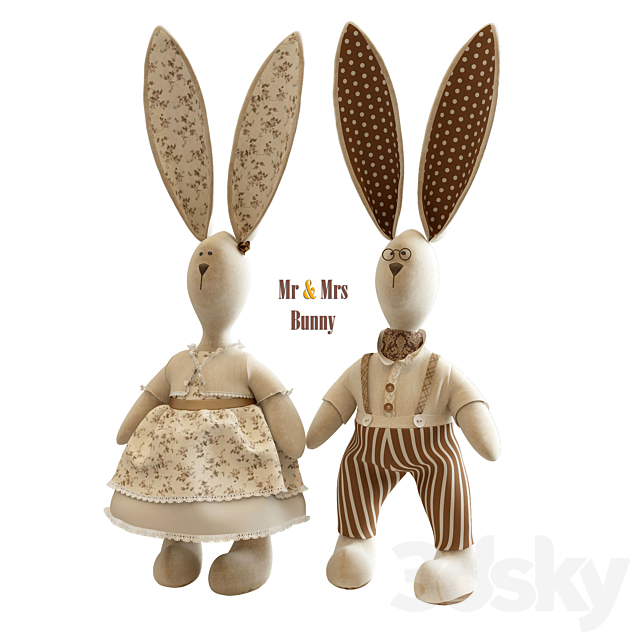 Mrs & Ms Bunny 3DSMax File - thumbnail 1