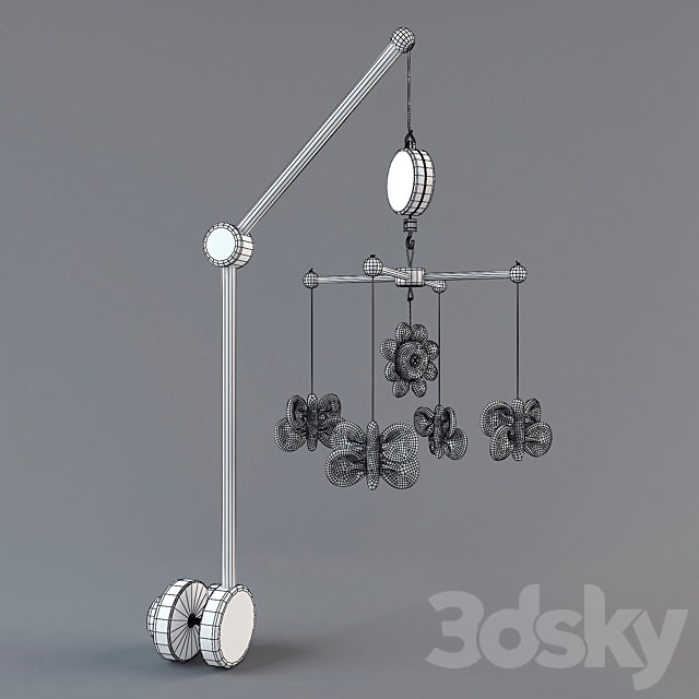 Musical mobile to the cot 3DSMax File - thumbnail 2