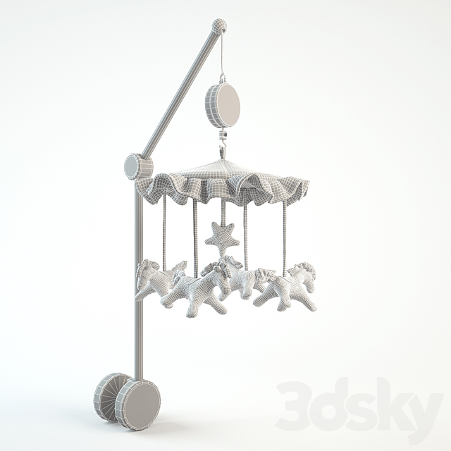 Musical mobile to the cot 3DSMax File - thumbnail 2